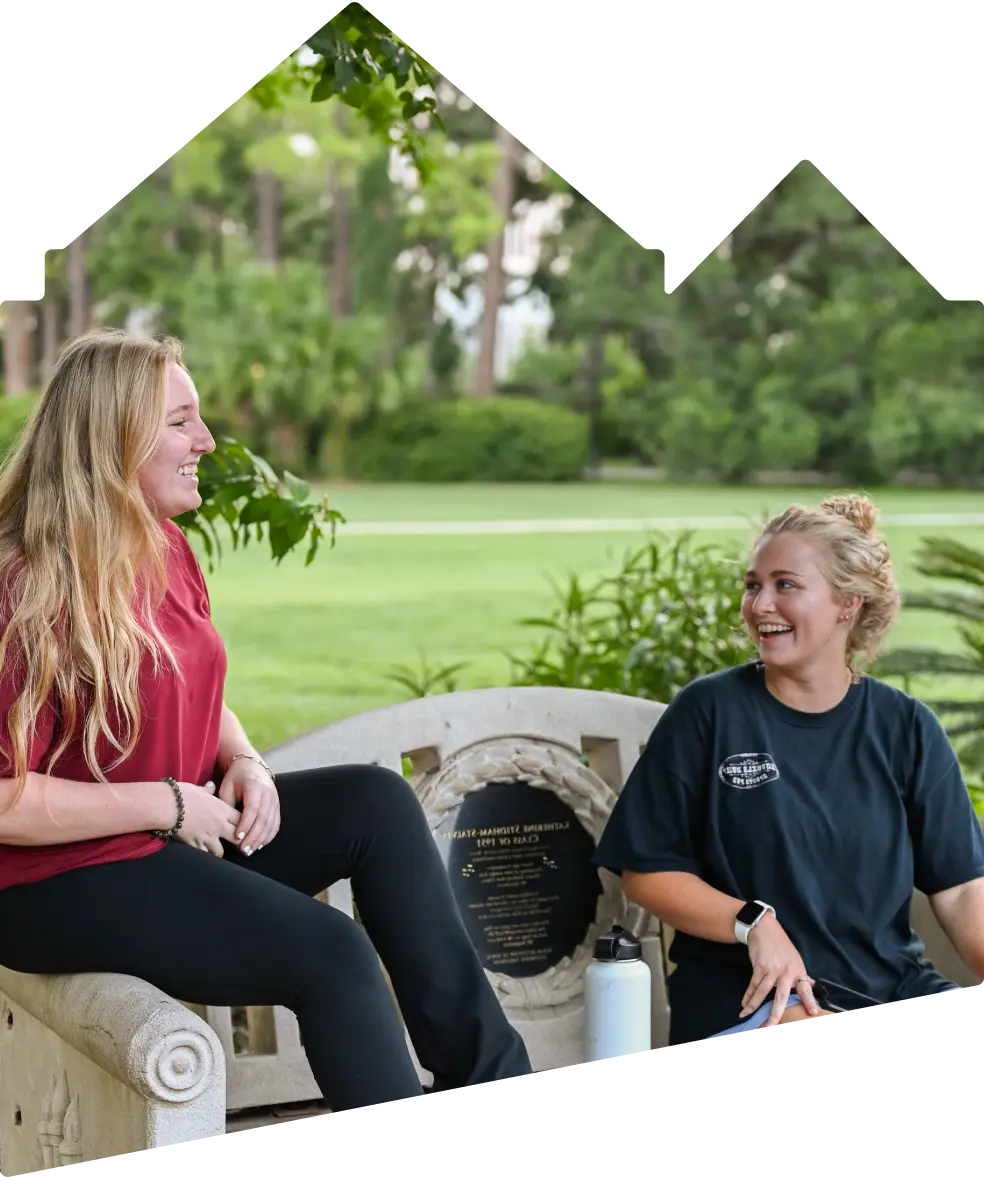 FSU students chatting outside